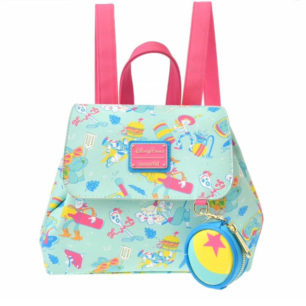 Disney Loungefly Toy Story 4 Backpack & Coin Purse Set Summer Splash 2023